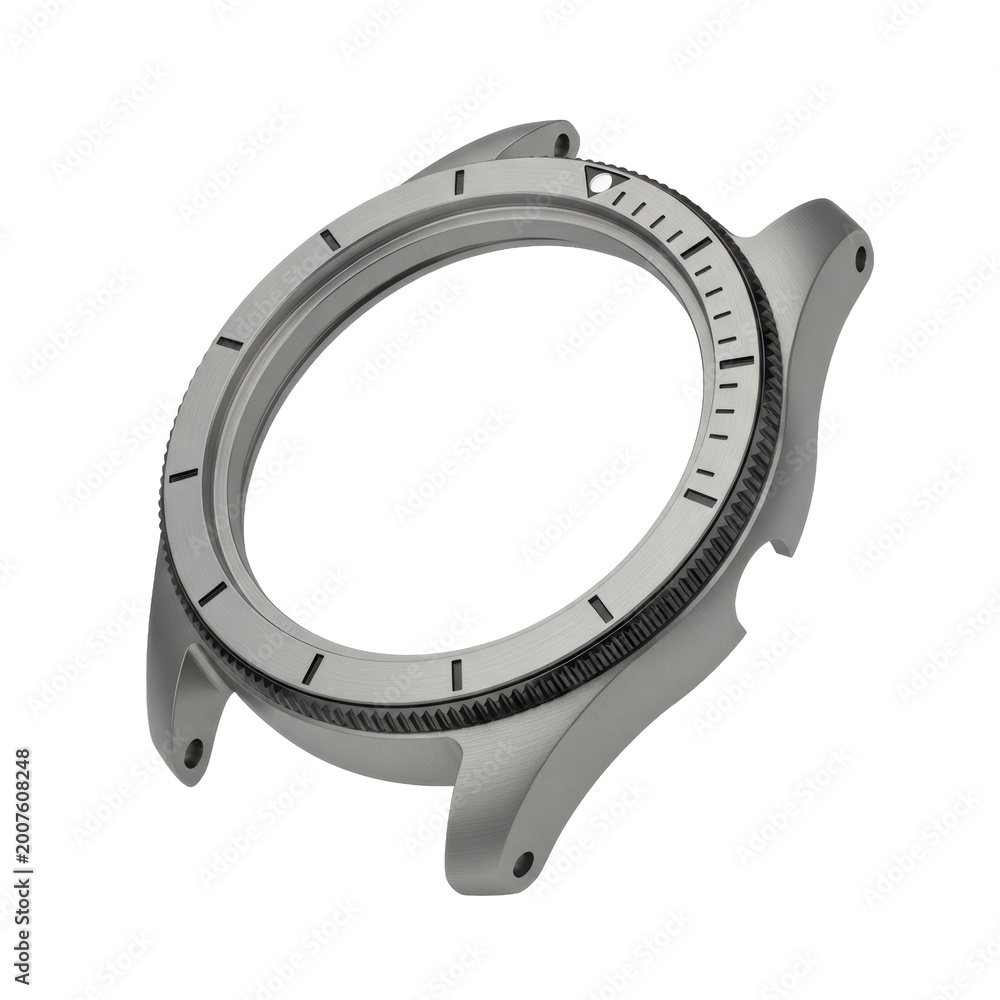 Obraz premium Watch case component with bezel and lugs