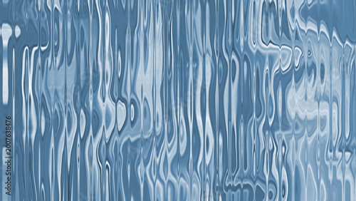 Bilde på lerret Blue wavy ribbed texture with a dimensional line pattern