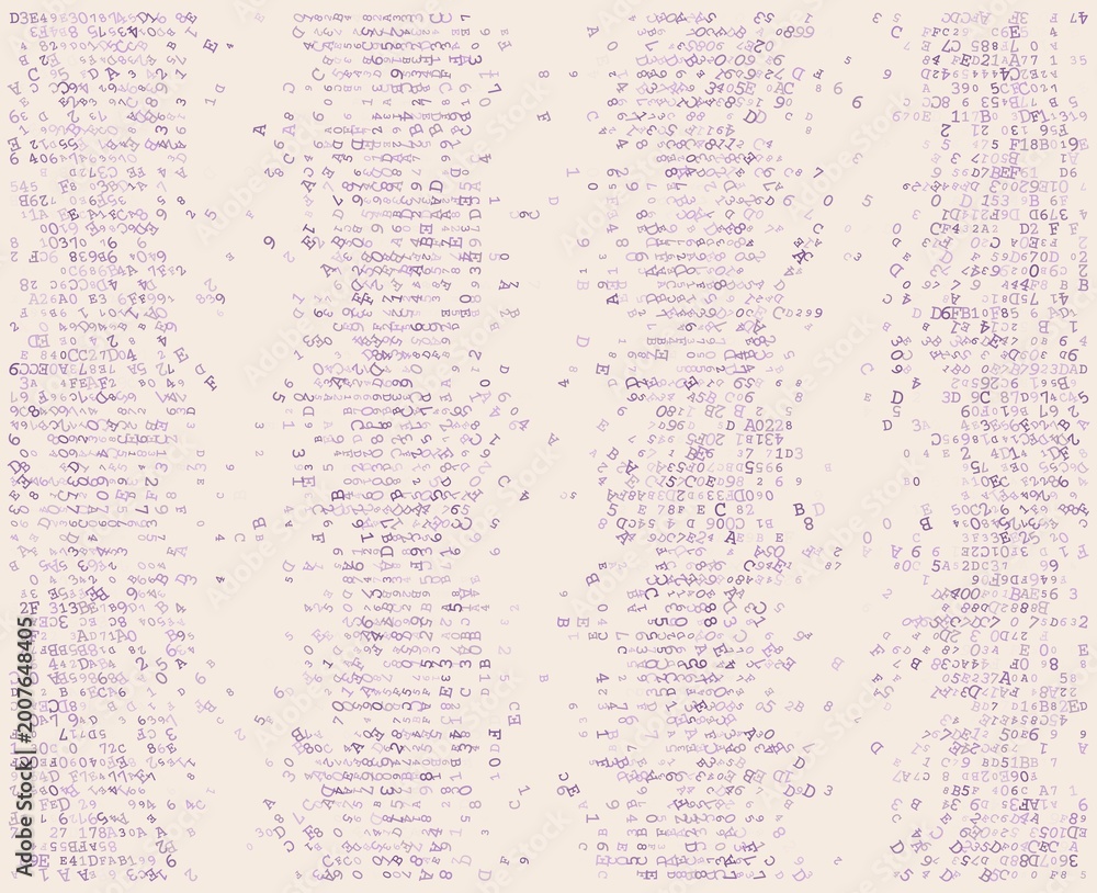 Fototapeta premium Structured Data Waterfall - Parallel Binary Columns for Server Architecture