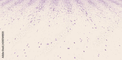 Bild auf Leinwand Digital Rainfall