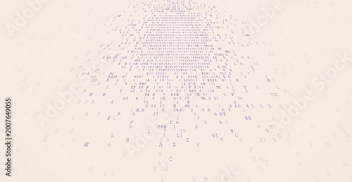 Tableau sur toile The Emergent Intelligence - Exploding Virtual Sphere and Quantum Data Nucleus