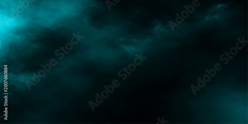 Canvastavla Dark blue storm sky with smoky clouds and atmospheric night weather backdrop
