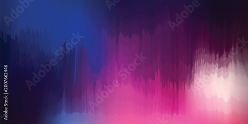 Cuadro en lienzo Dark deep blue and cyan vertical striped abstract gradient background featuring