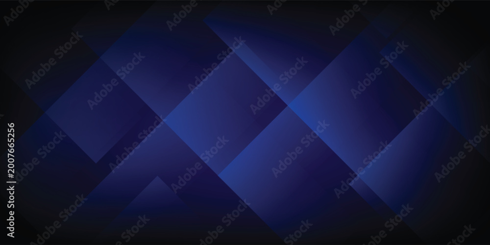 Obraz premium Abstract brutalist architectural composition, geometric dark navy and black concrete blocks, polished silver metallic panels, strong shadows, light play, industrial modern aesthetic, graphic backdrop.