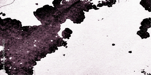 Vászonkép Abstract grunge ink splatter background with textured paint blots and artistic d