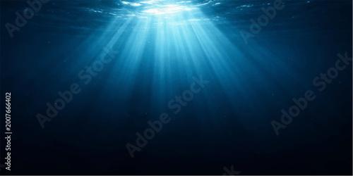 Bild auf Leinwand A bright sunburst of light beams and blue rays creates a glowing motion design t