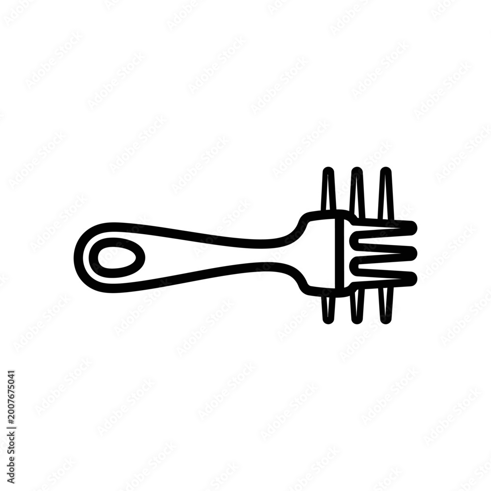 Obraz premium Black charging cable icon isolated on white background vector illustration