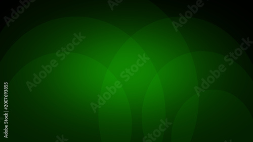 Abstract dark green background with soft overlapping circular arches and a subtle glow. Elegant minimalist design.