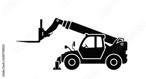 Telescopic Handler Forklift Machine.