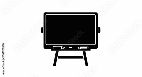 Television Set on Stand Alone.
