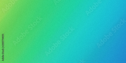 Tableau sur toile Abstract green and blue gradient with subtle grain texture creating a smooth transition of color for backgrounds
