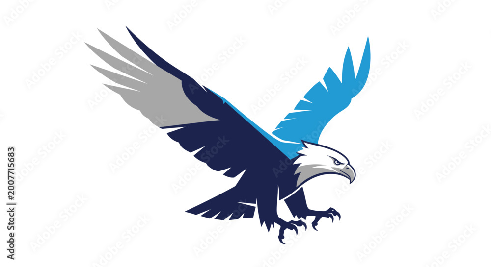 Fototapeta premium American Bald Eagle in Flight.