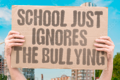 Φωτογραφία "School Just Ignores The Bullying" Educational institutions often fail to intervene when peer harassment is reported