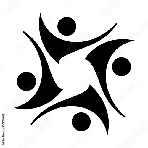 Coiled spring silhouette on a black background