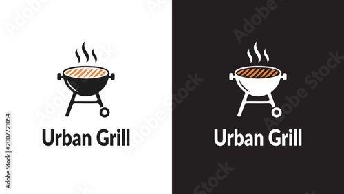  Urban Grill Logo Design Template