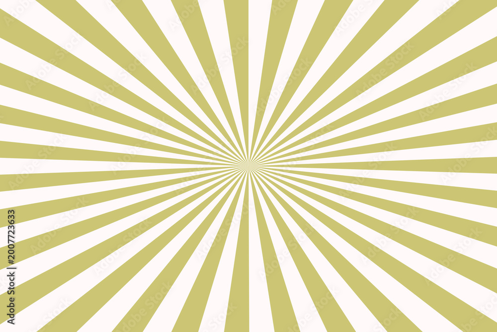 Obraz premium Khaki color and Snow color Sunburst for the background. Flag of japanese