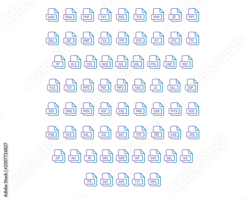 File Format Icons Set