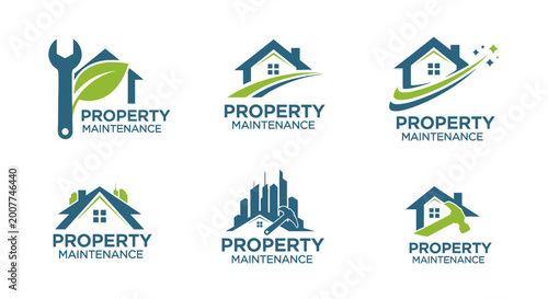 Property Maintenance Service Logo Designs.
