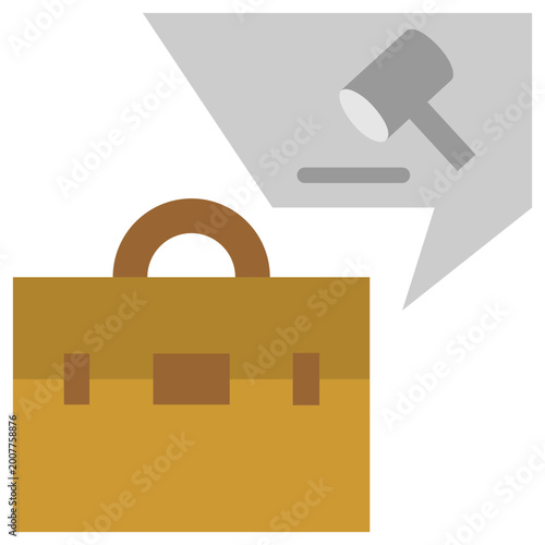 Obraz na plátne Job Flat Icon