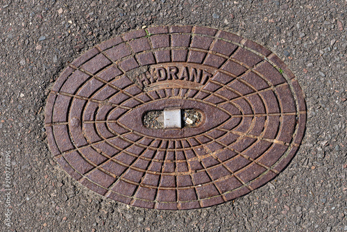 cast-iron underground fire hydrant cover