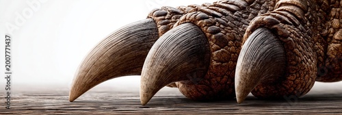 Giant Clawed Creature with Sharp Teeth