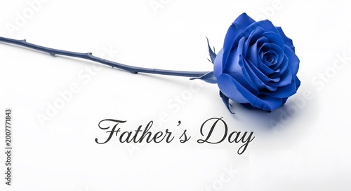 Father's day blue rose a symbol of appreciation and love