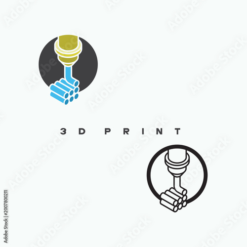 
an illustration consisting of two different versions of the image in the form of a symbol or logo