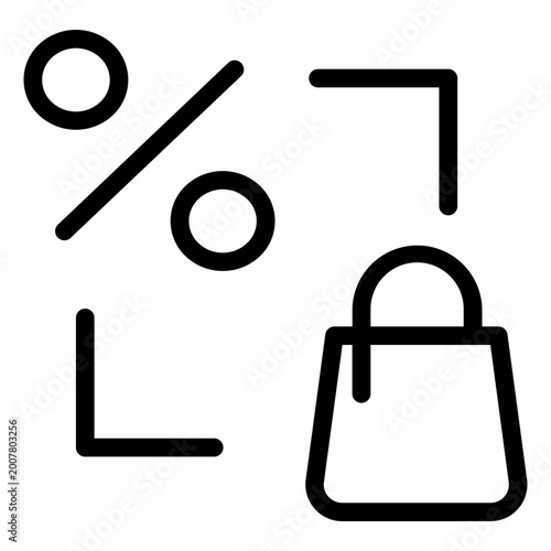 Shopping Discount vector icon