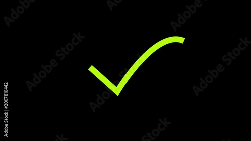 right check mark icon transparent background. isolated tick mark or confirm icon animation. check mark sign, verify complete sign, approved, select tick, success , approved, yes icon signs,