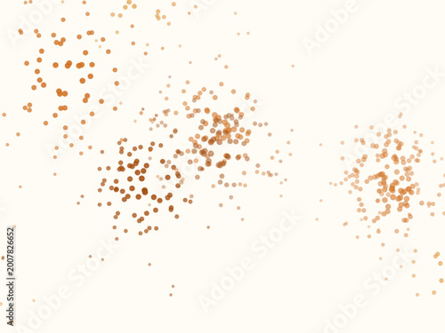 Slika na platnu Pointillist Dot Clusters Modern Abstract Background Art