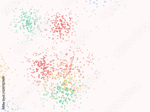 Foto Scattered Dot Groups Clean Abstract Background
