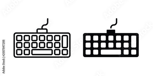 Bild auf Leinwand Keyboard icon pack for web and apps design projects