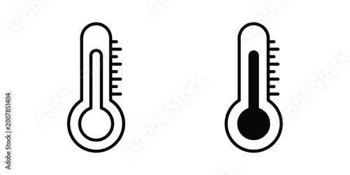 Schilderij op canvas Temperature icon pack for web and apps design projects