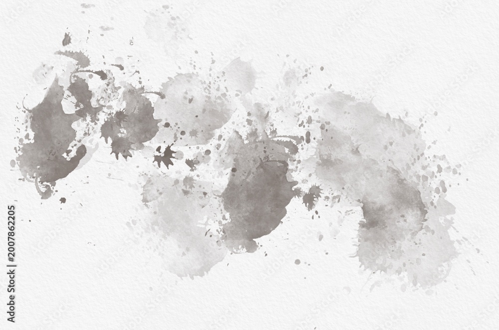 Obraz premium Brown Watercolor Splatter on Textured Paper