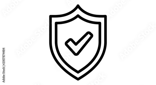 Free Download Safety shield icon with checkmark for protection and verification - GFXLoad