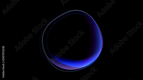 Glowing gradient ring Sphere AI Voice Assistant Interface AI energy orb, artificial intelligence, virtual assistants for high-tech or futuristic creative projects