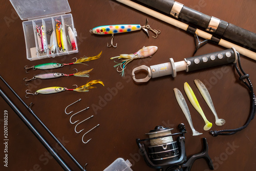 Tableau sur toile Artículos de pesca