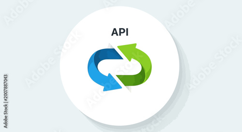 API logo with circular arrows.