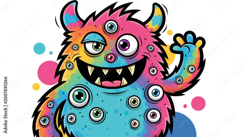 Naklejka premium Monster