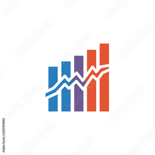 Free Download A colorful graph with rising trends. - GFXLoad