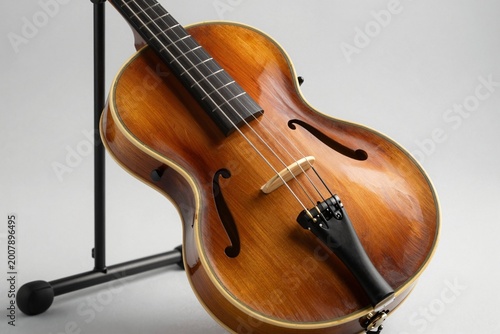 Vintage Fiddle Isolated on White Background