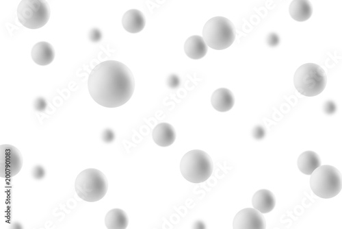 Falling Ping Pong Ball isolated on white background, selective focus