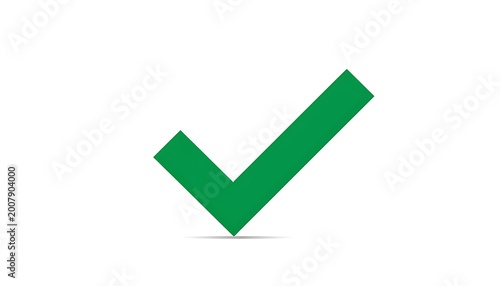 Free Download Green check mark symbol isolated on white background for approval and validation - GFXLoad