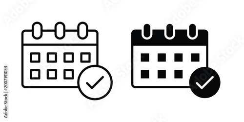 Appointment icon set. Vector eps10