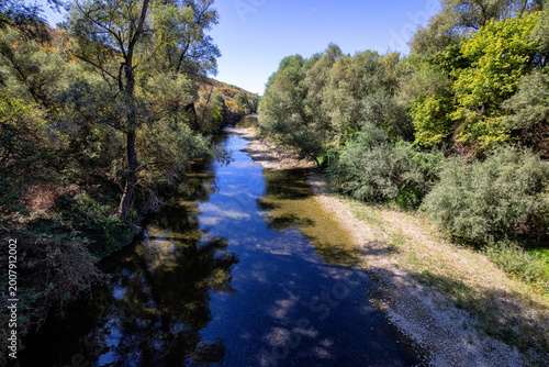 fluss durch einen wald in bulgarien