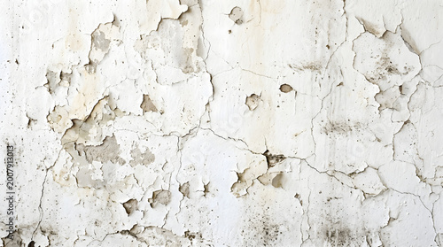 Peeling Cracked White Wall Paint Texture