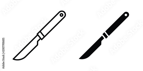 Bild auf Leinwand Scalpel icon set. Vector eps10