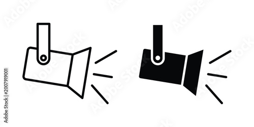 Φωτογραφία Spotlight icon set. Vector eps10