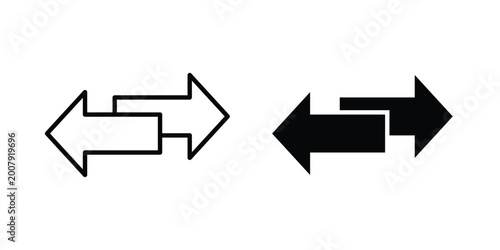 Photos Transfer arrows icon set. Vector eps10