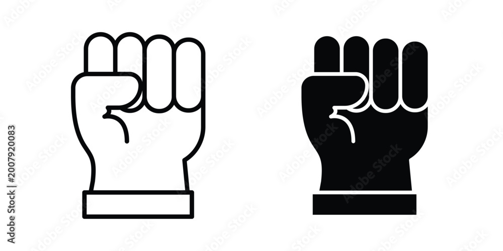 Fototapeta premium Will power icon set. Vector eps10